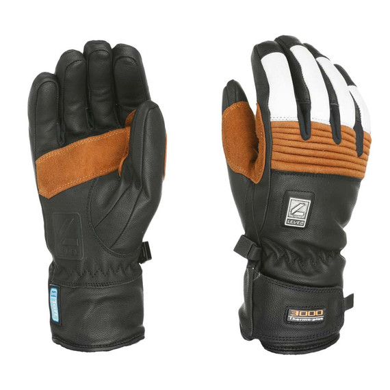 OFF PISTE LEATHER ブラック Level Off Piste Leather Mens Glove 2024 | Corbetts Ski +