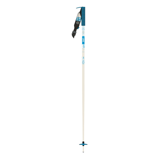 thumbnail image 2 of LINE Wallischtick Adult Ski Poles - 90-115cm, 6061 Aluminum, BMX Grip 2 of 14