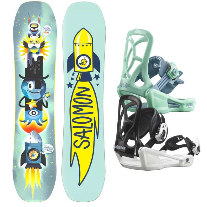 Salomon Team Junior Snowboard w/ Salomon Goodtime Junior Snowboard Bindings 2025