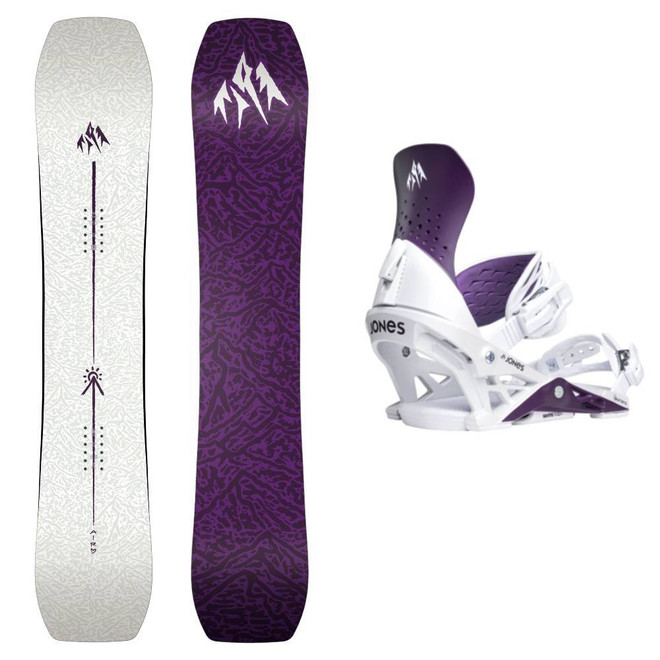 Jones Airheart 2.0 Womens Snowboard w/ Jones Aurora Womens Snowboard Bindings Package 2026