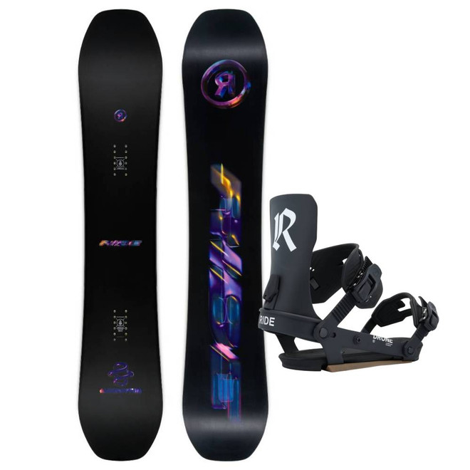 Ride Algorhythm Snowboard w/ Ride Drone Snowboard Bindings Package 2026