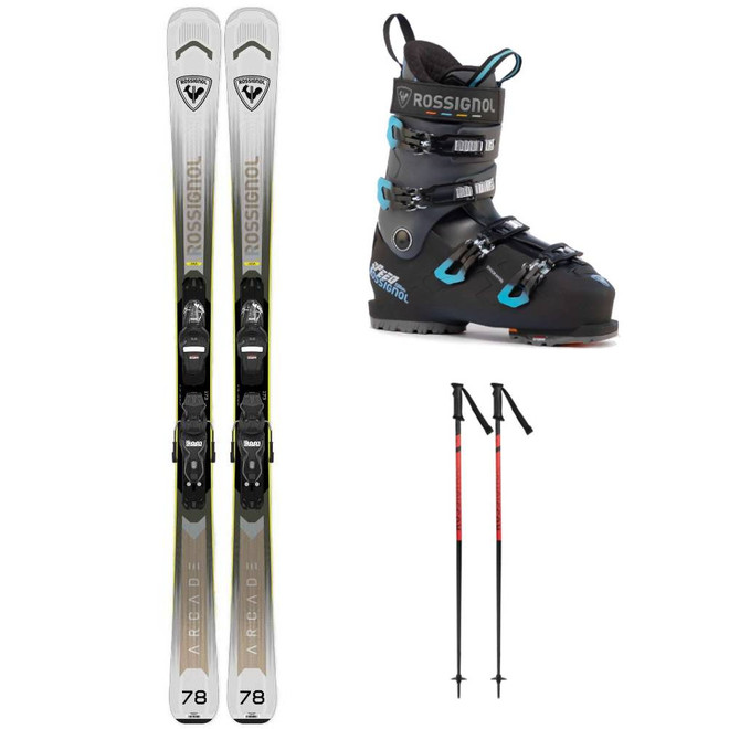 ROSSIGNOL EVOL 78 スキー用ブーツ Rossignol Arcade 78 Skis w Rossignol Speed 100 HV Plus SKi Boots