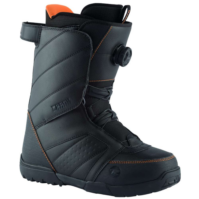 Rossignol Crank BOA H4 Mens Snowboard Boots-BLKORNG 2025