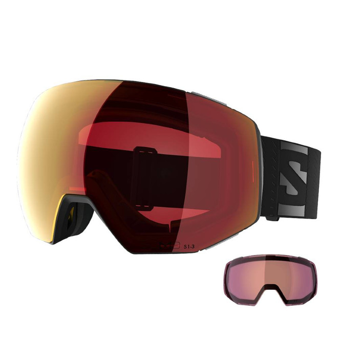 Salomon Radium Prime Sigma Photo Goggle 2027 Black w/ Sigma Photo Red + Sigma Light Blue Lenses