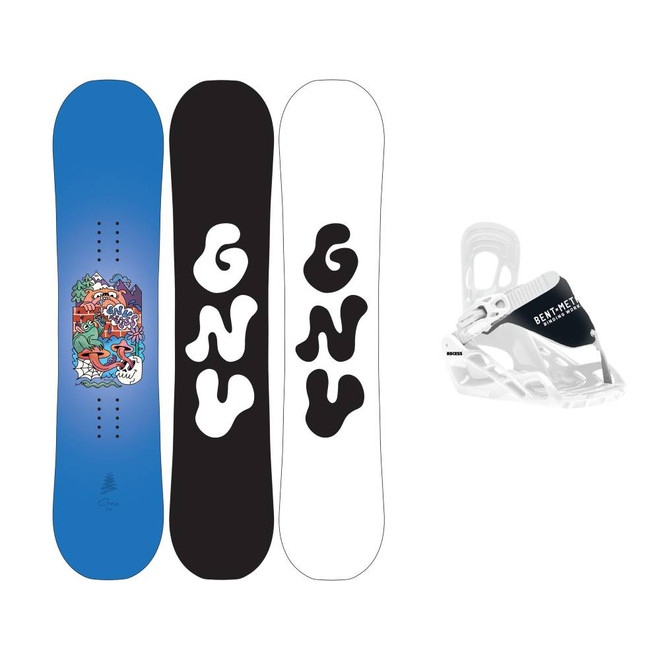 GNU Recess Mini JR Snowboard Package 2027