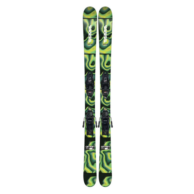 K2 Omen JR Skis w 4.5 FDT GW Large Plate Bindings 2027 | Corbetts