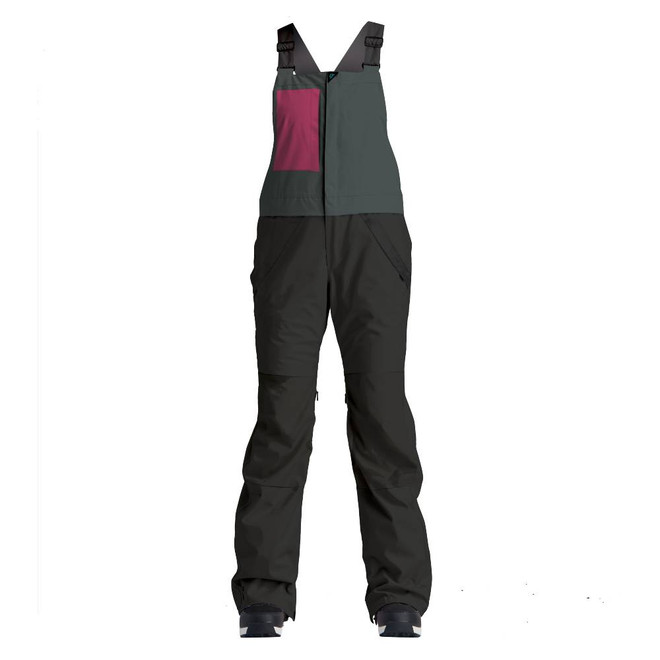 Airblaster Sassy Hot Womens Black Bib Pant 2023