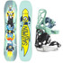 Salomon Team Junior Snowboard w/ Salomon Goodtime Junior Snowboard Bindings 2025