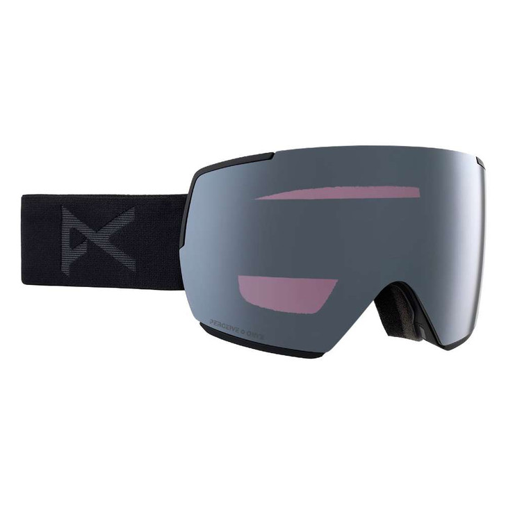 2024 Anon M5 Low Bridge Fit Goggle -Smoke w/Perceive Sunny Onyx + Perceive Variable Violet