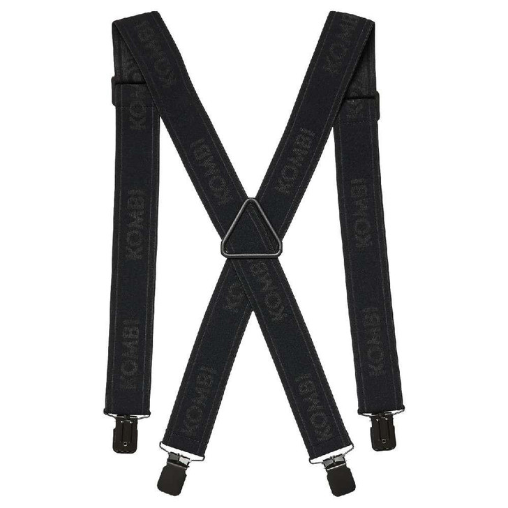 KOMBI 2024 Kombi Wide Adult Black Suspenders 
