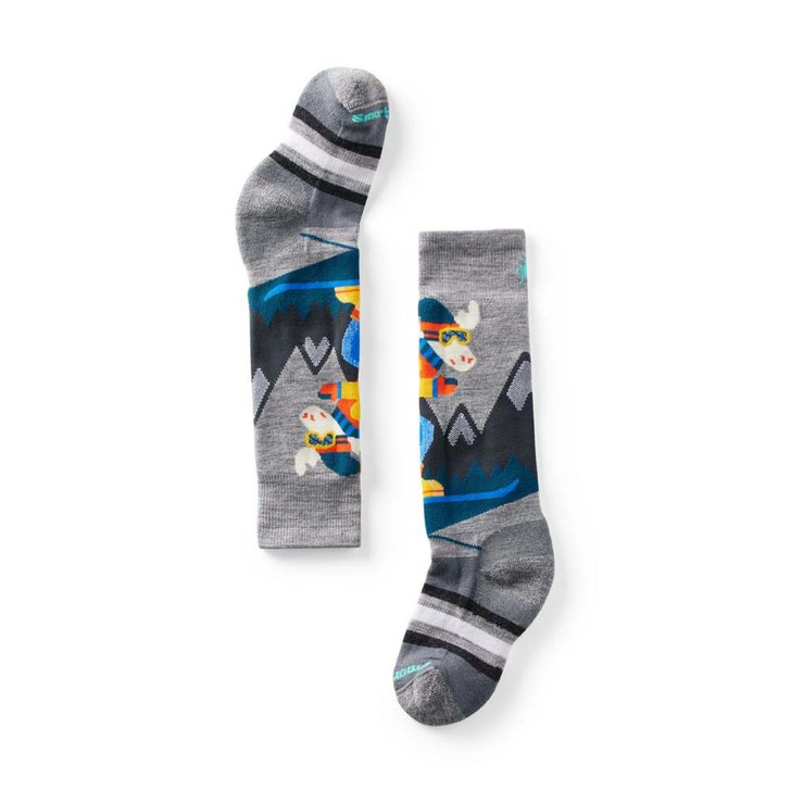 Smartwool 2024 Smartwool Wintersport Full Cushion Mountain Moose Pattern OTC Junior Socks 