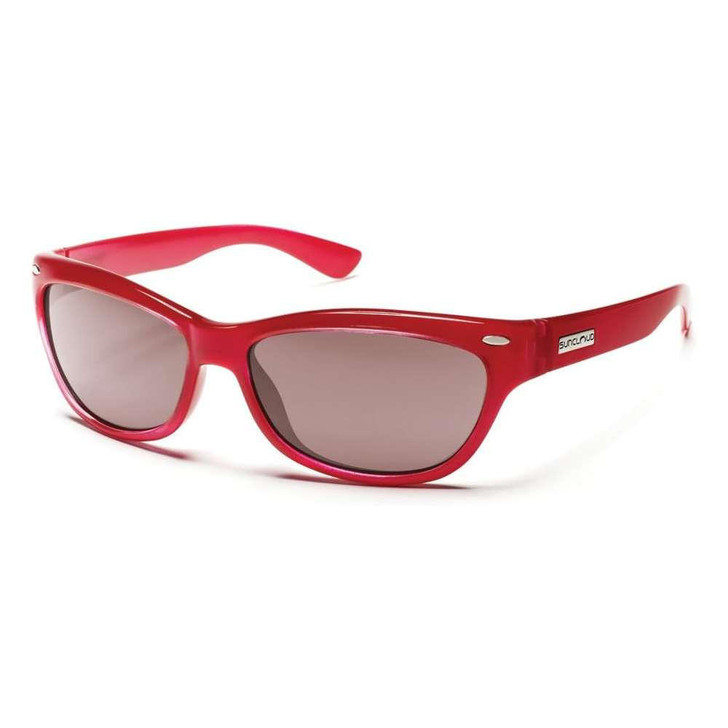 SUNCLOUD Suncloud Tabby Strawberry Sunglasses w/ Polar Rose Lens 