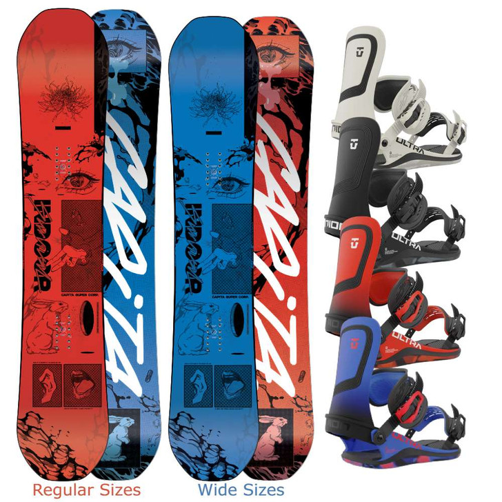 2024 Capita Indoor Survival Mens Snowboard w/ Union Ultra Mens Snowboard  Bindings