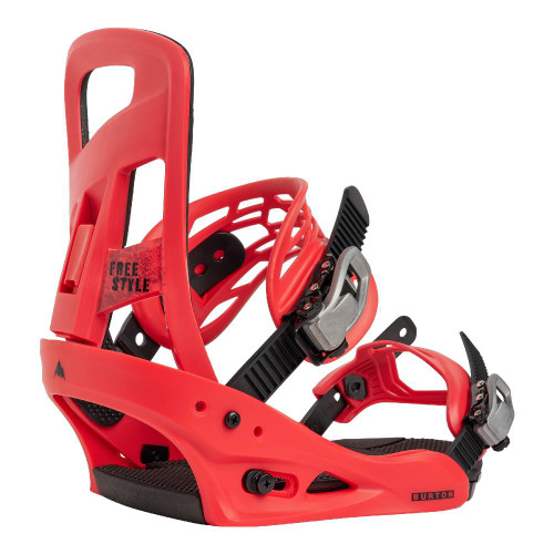 burton freeride bindings snowboard Men's Malavita 2026 Green/White/Black L Back reduces hardware and weight Burton Freestyle Snowboard Bindings |