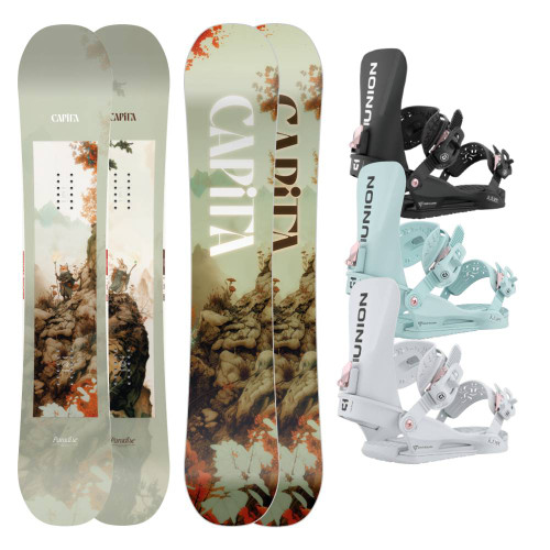 CAPiTA Paradise Womens Snowboard w Union Juliet Snowboard Bindings