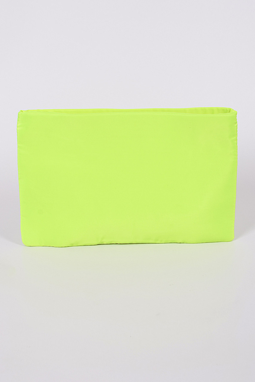 neon yellow clutch