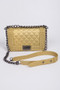 Gold studded Monotone jelly clutch 