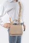 Tremaine Clutch with Chain Links - Nude