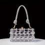 Clear Knot handbag silver 