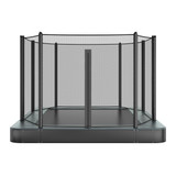 Akrobat Orbit Flat 10x6ft with grey pad and zip entry