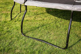 Black powder-coated leg frame detail on Oval Telstar Jump Capsule MK3