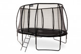 7 x 10ft Oval Telstar Vortex BLACK Edition trampoline with lantern safety enclosure