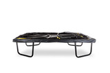 8ft x 12ft Telstar ELITE rectangle trampoline with enclosure poles down