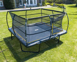 12ft x 12ft Telstar ELITE trampoline garden lifestyle photo