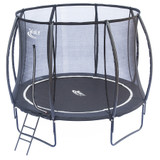 10ft Telstar Vortex BLACK Edition trampoline with lantern safety enclosure