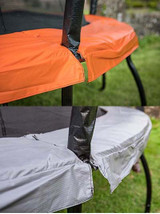 Reversible orange and grey safety padding detail on Telstar Jump Capsule MK3