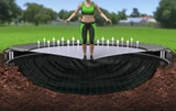 Akrobat Primus flat trampoline with jumper