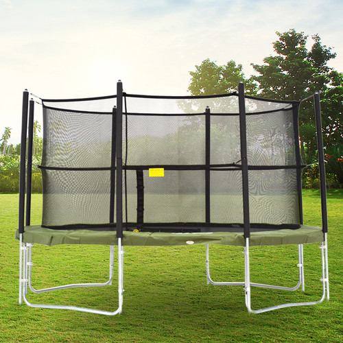 The Super Bouncer 14ft Trampoline With Enclosure garden set
