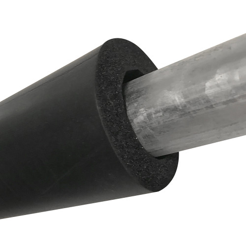 38mm neoprene pole cover fitted to enclosure pole