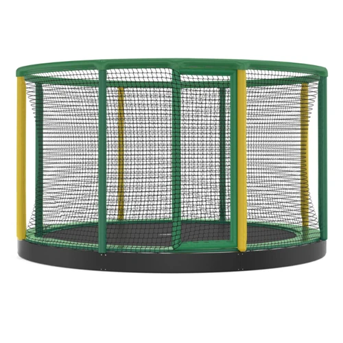 Akrobat Gallus Flat Plus 14ft trampoline in green