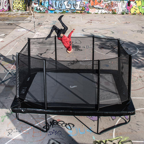 Man juping on Primus Challenger 11ftx8ft Man juping on Primus Challenger 11ftx8ft