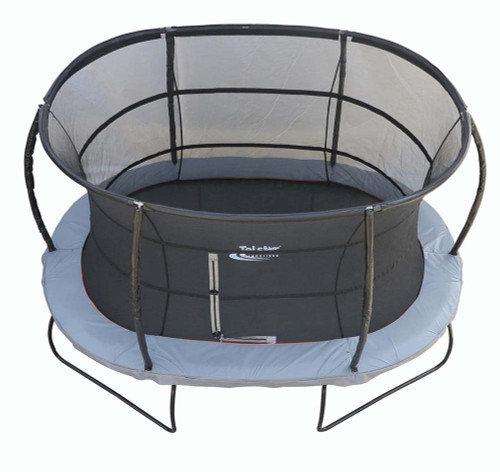 7ft x 10ft Oval Telstar Jump Capsule MK3 trampoline in grey colourway