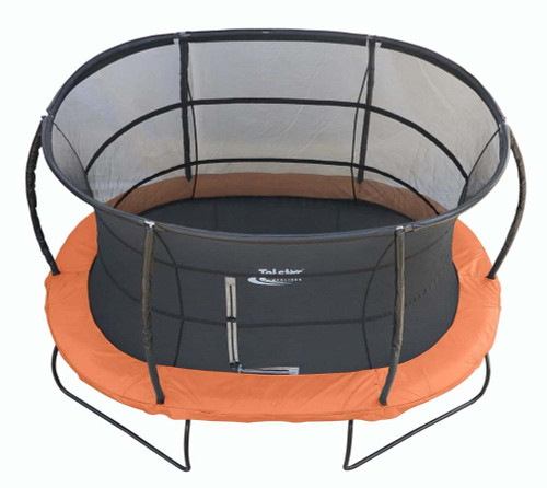 10ft x 15ft Oval Telstar Jump Capsule MK3 trampoline in orange colourway