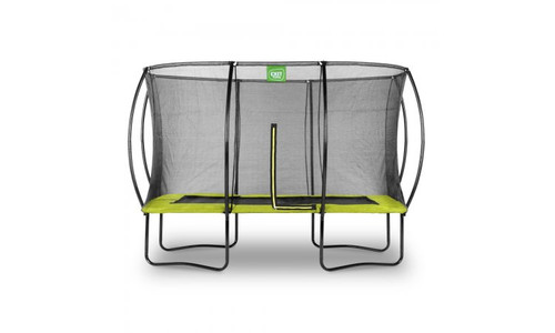 Exit 8ft x 12ft Silhouette Rectangle Green Trampoline With Enclosure