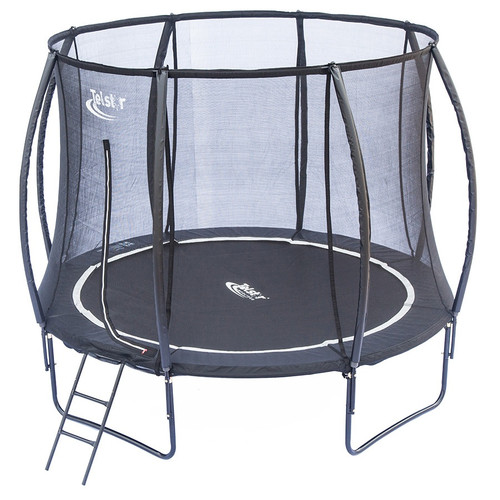 10ft Telstar Vortex BLACK Edition trampoline with lantern safety enclosure