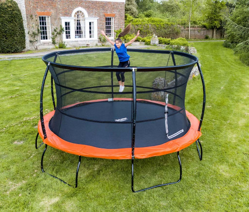 14ft Telstar Jump Capsule MK3 trampoline outdoor lifestyle shot