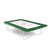 Boomer Trampoline Green Pads and White and Red Elite Performance 2 String Bed