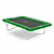 Kangaroo garden trampoline with forest green pads