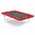 Kangaroo garden trampoline with red pads