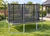 Super Tramp XR 360 trampoline in garden setting