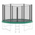 Akrobat Orbit trampoline in green with zip entry