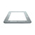 Replacement frame pad for the Akrobat Orbit above ground rectangular trampoline in grey