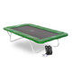 Kangaroo garden trampoline with forest green pads