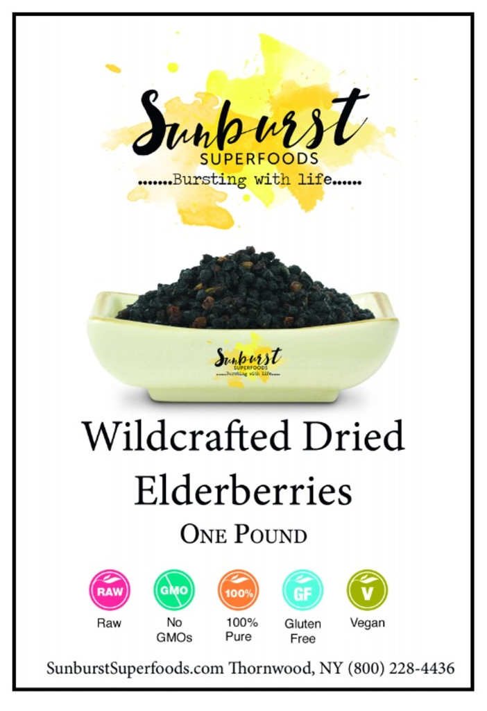 Dried Elderberries (Wildcrafted)