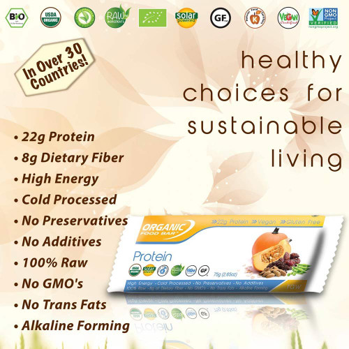 Organic Food Bar - Vegan - Box of 12