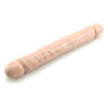 JR. Veined Double Header White 12 Inch Dildo at Bed Time Toys